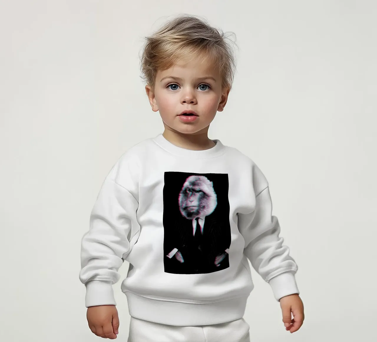 Monkey felpa neonato da Paste in Place