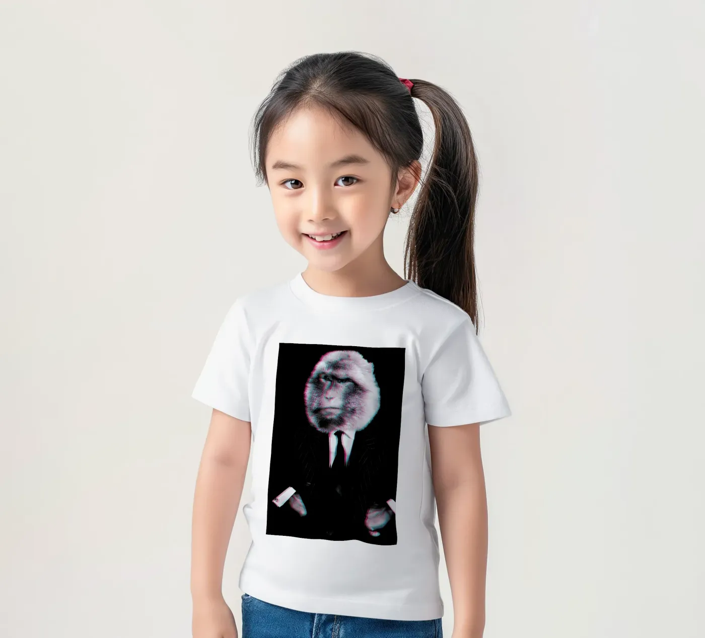 Monkey kids t-shirt by Paste in Place