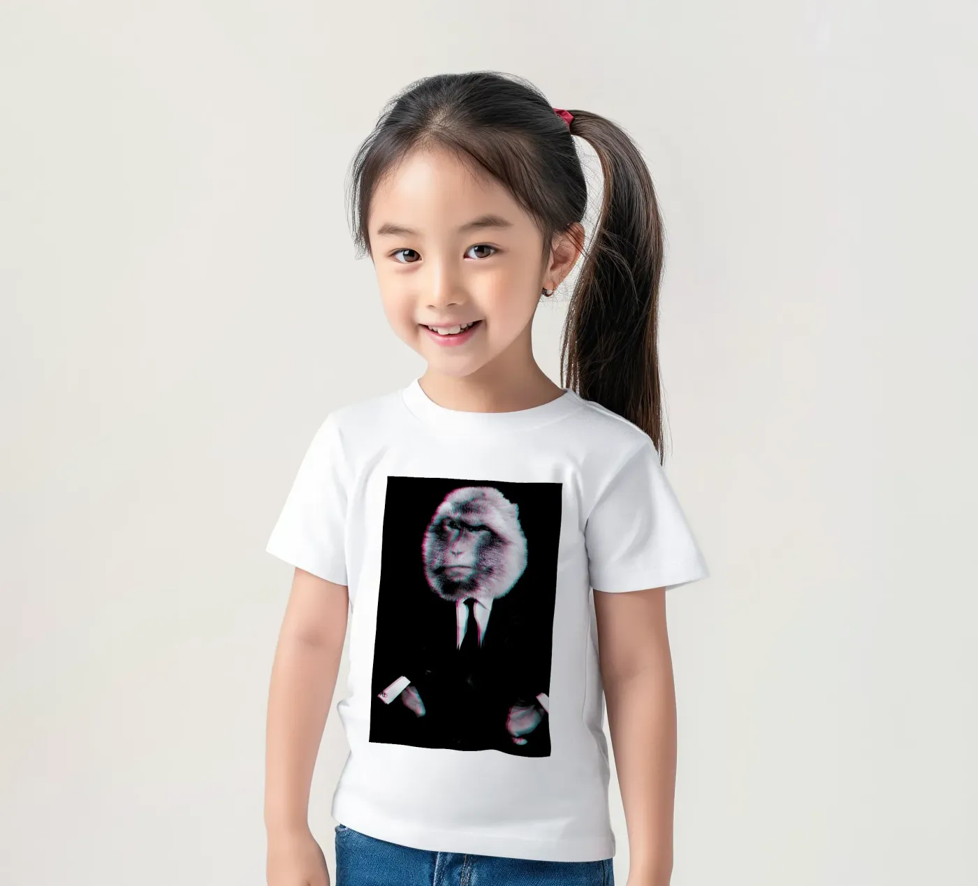 Monkey kids t-shirt by Paste in Place