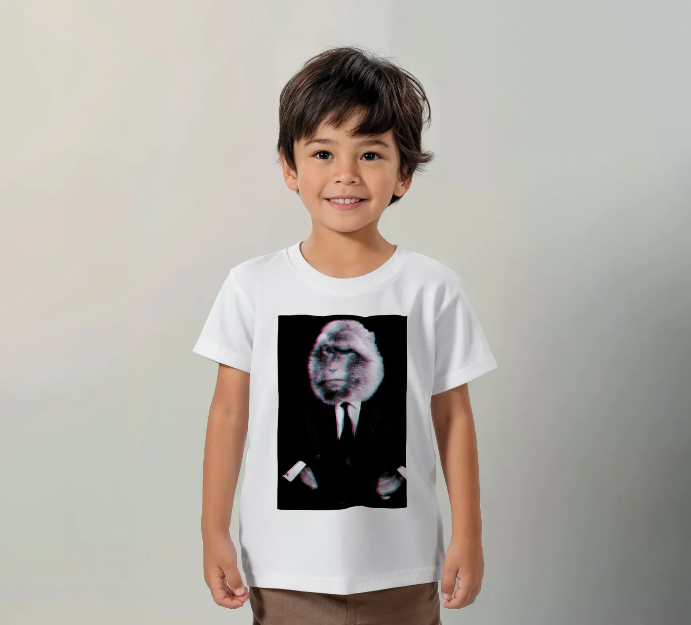 Monkey kids t-shirt by Paste in Place