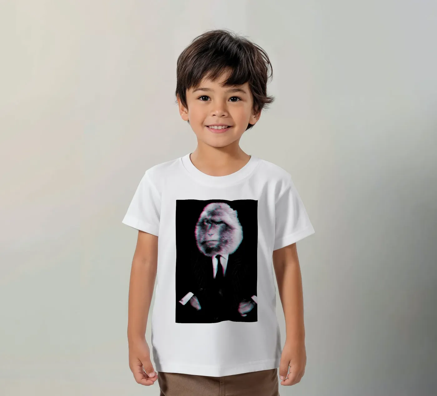 Monkey t-shirt bambini da Paste in Place