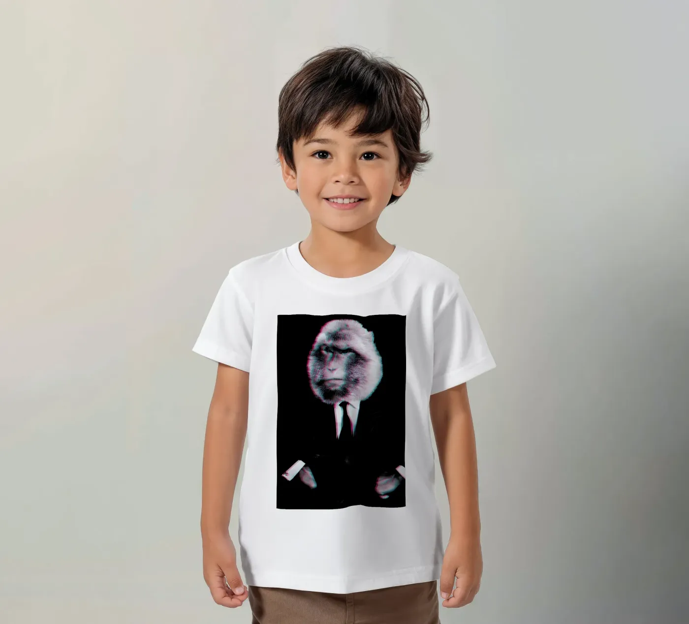 Monkey kids t-shirt by Paste in Place