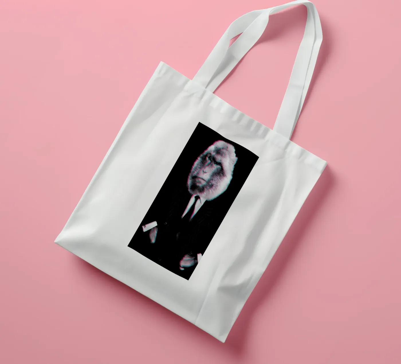 Monkey tote bag by Paste in Place