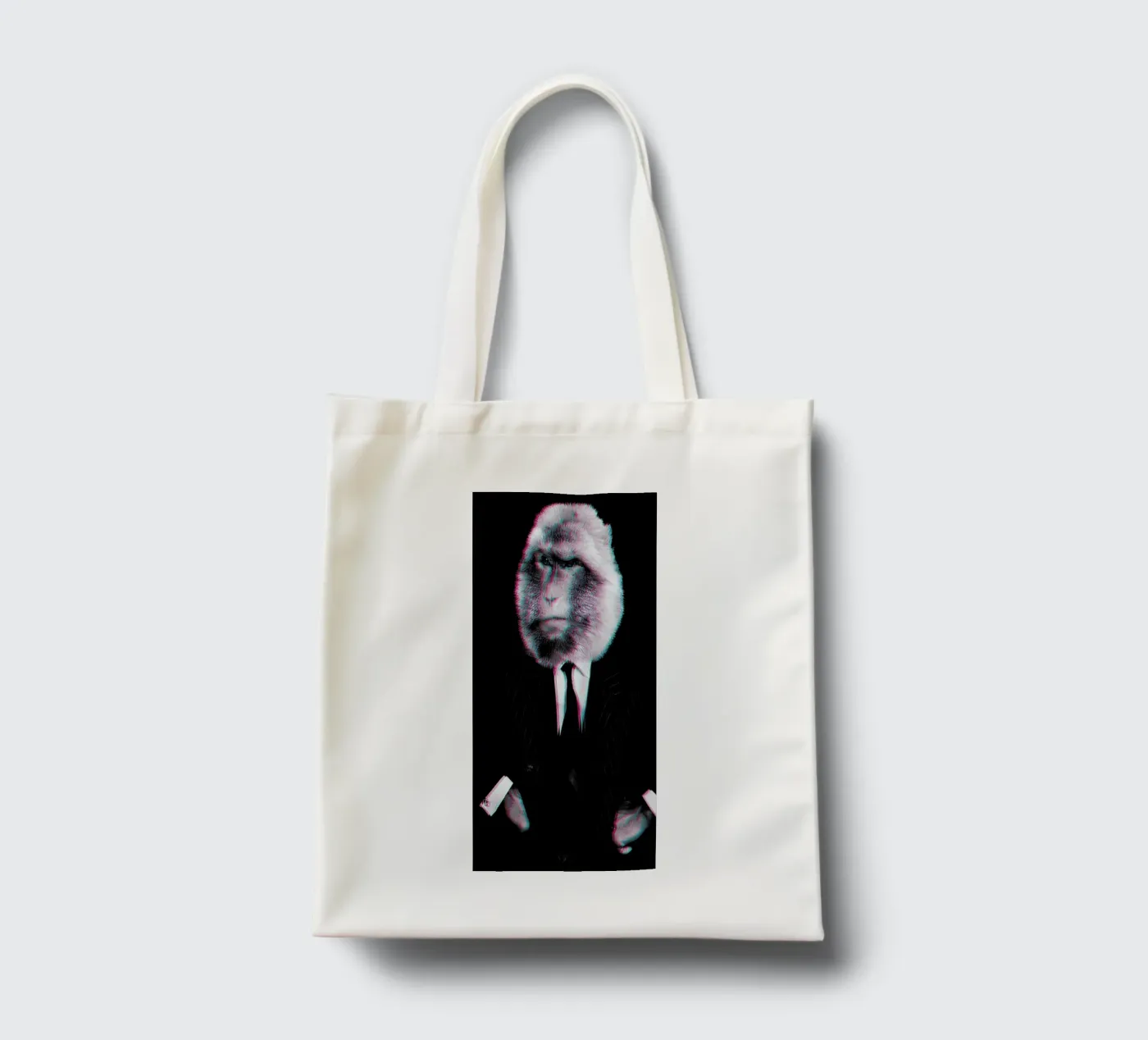 Monkey tote bag by Paste in Place