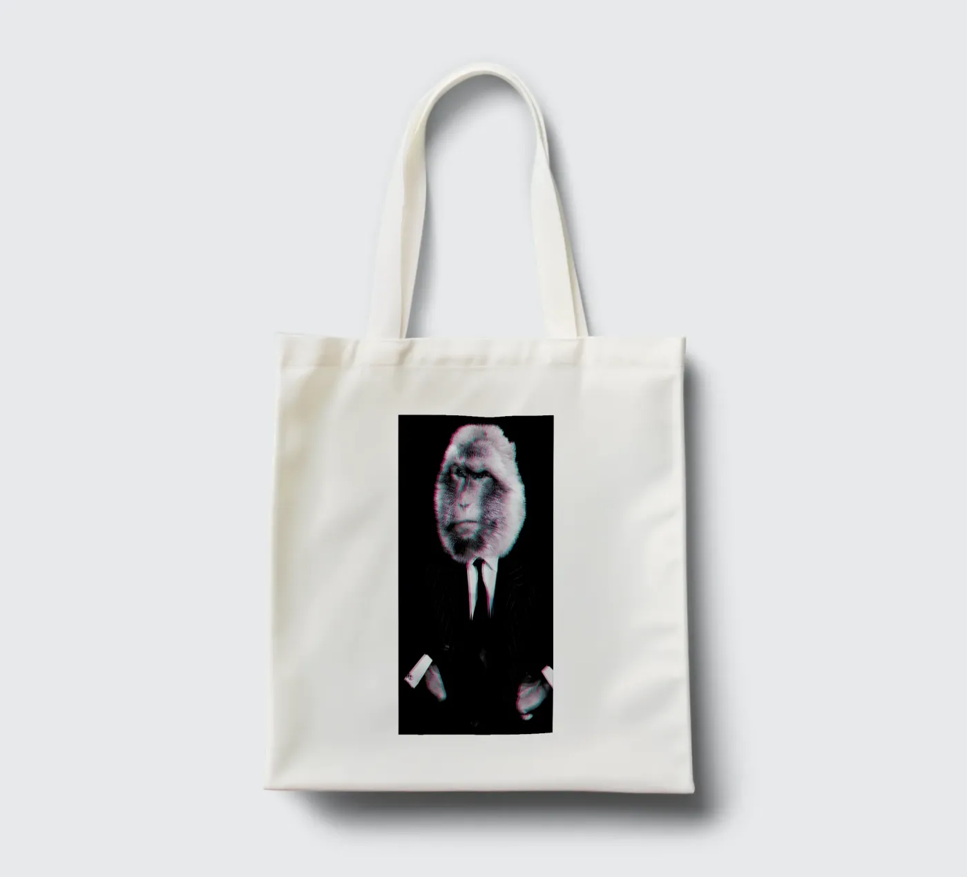 Monkey tote bag by Paste in Place