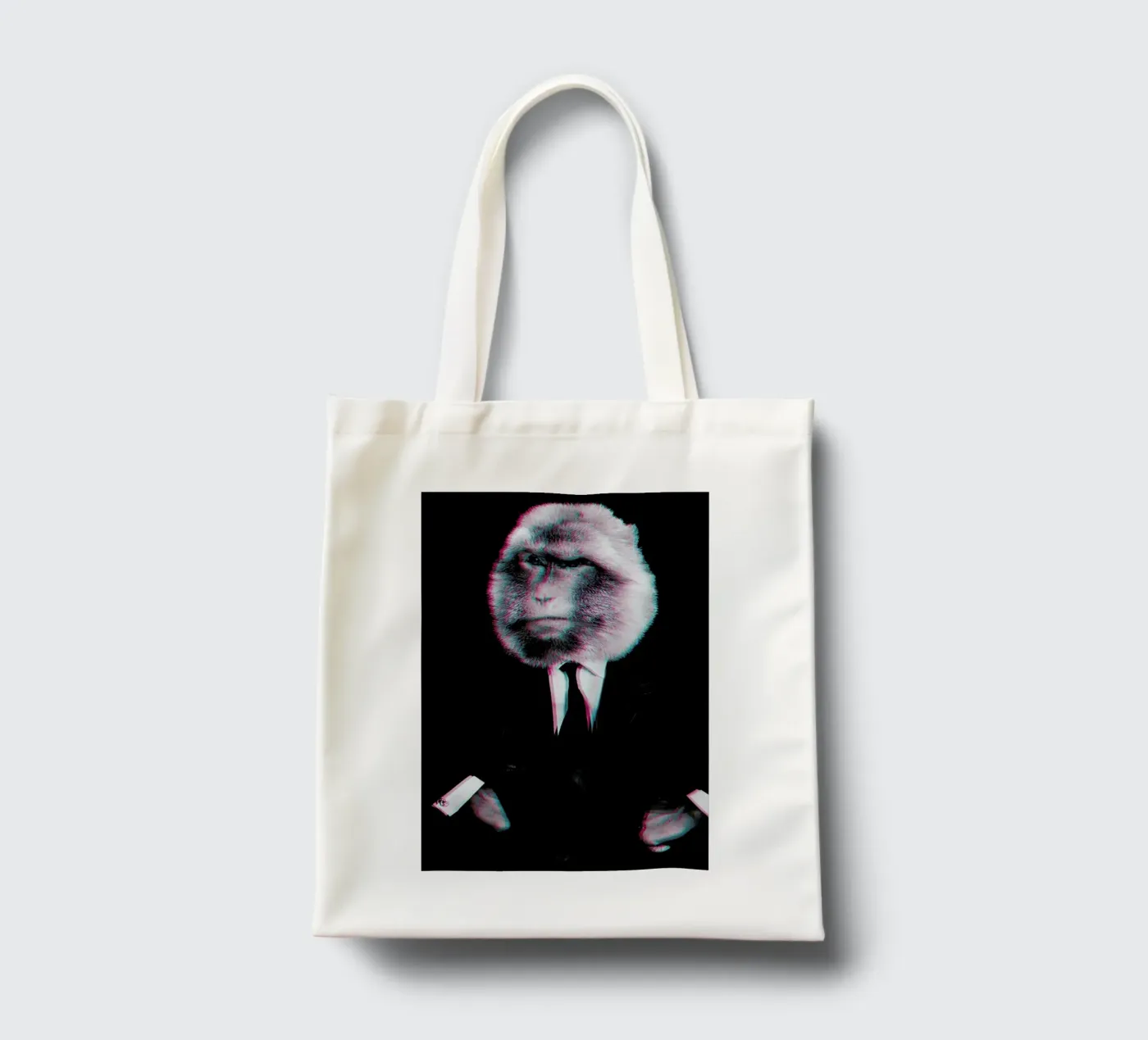 Monkey tote bag by Paste in Place