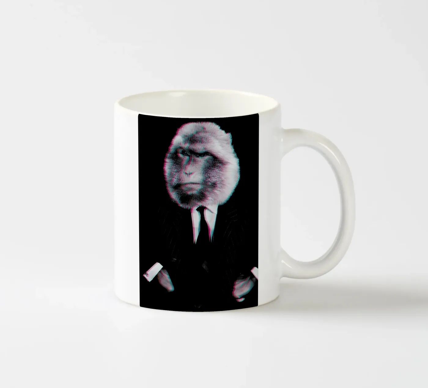 Monkey ceramic mug by Paste in Place