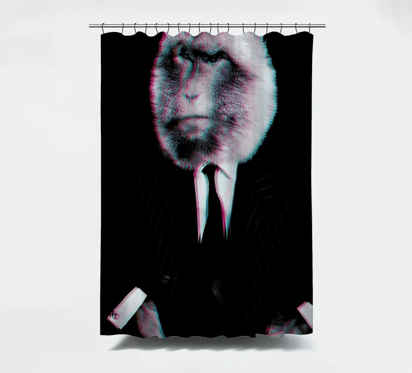 Monkey douchegordijn van Paste in Place