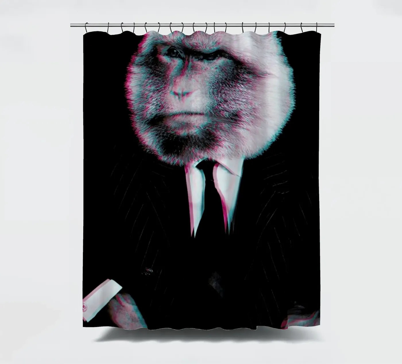 Monkey douchegordijn van Paste in Place