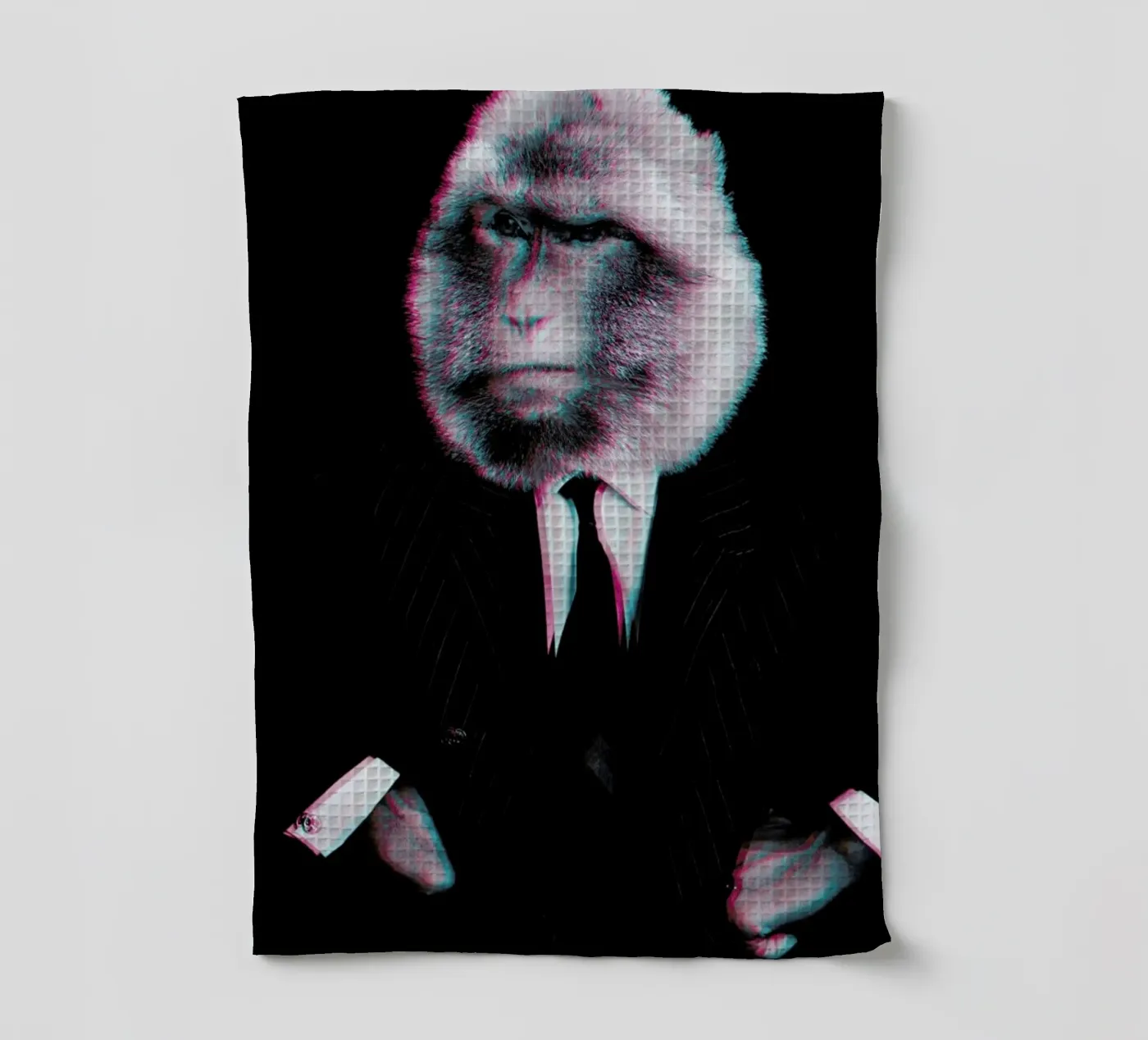 Monkey tea towel by Paste in Place