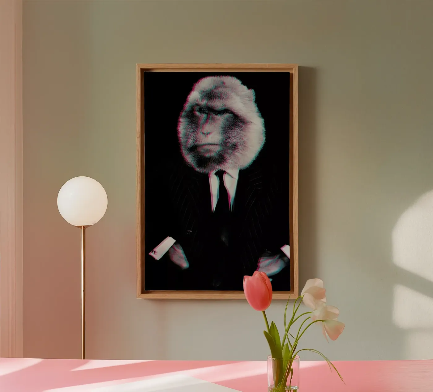 Monkey canvas van Paste in Place