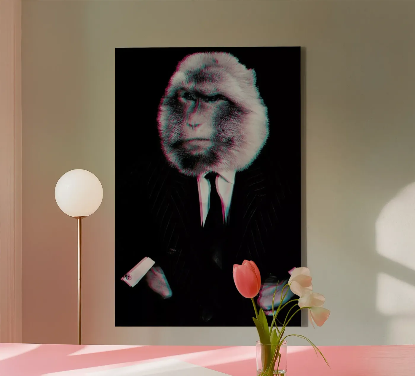 Monkey canvas van Paste in Place