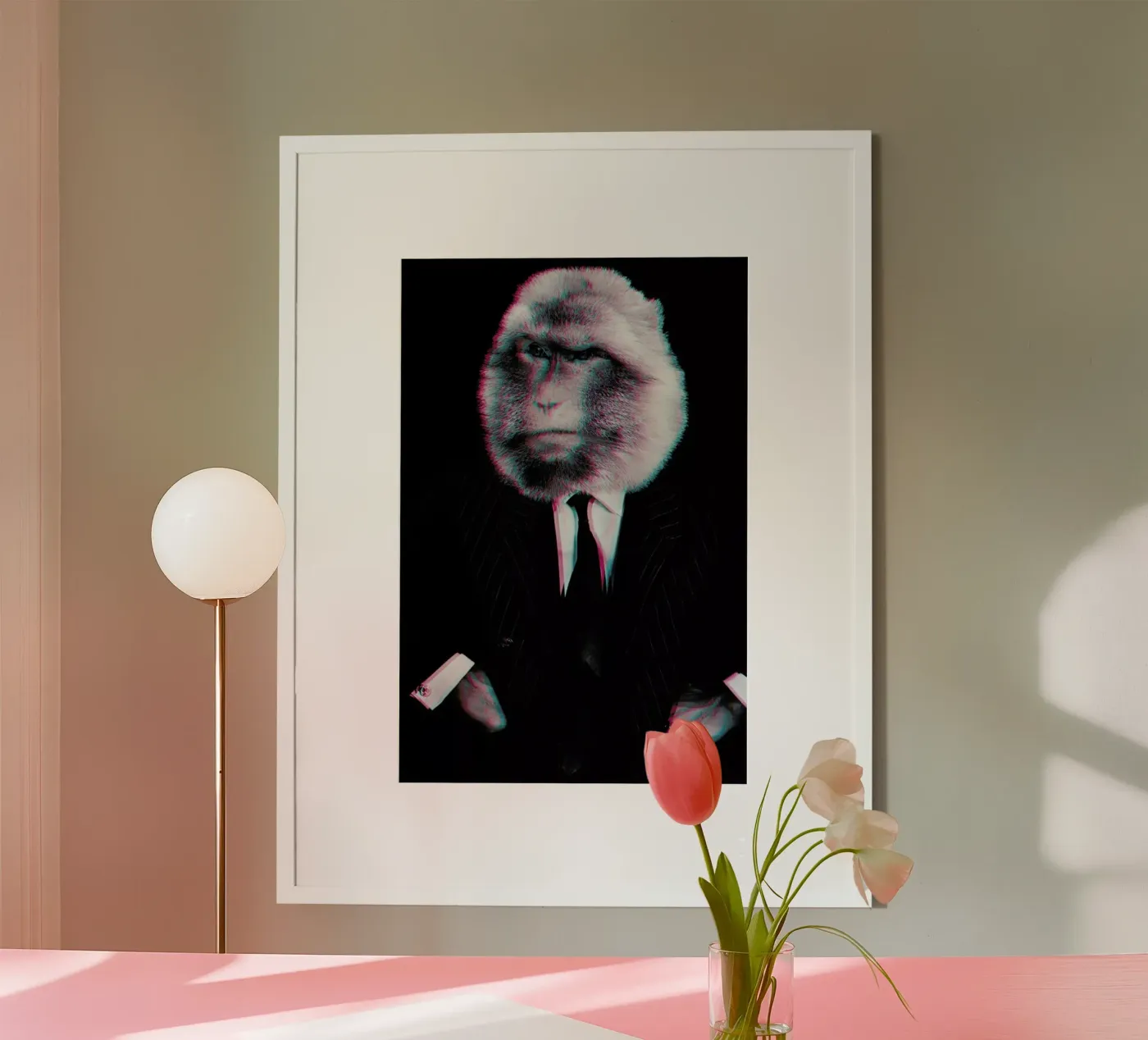 Monkey Poster von Paste in Place