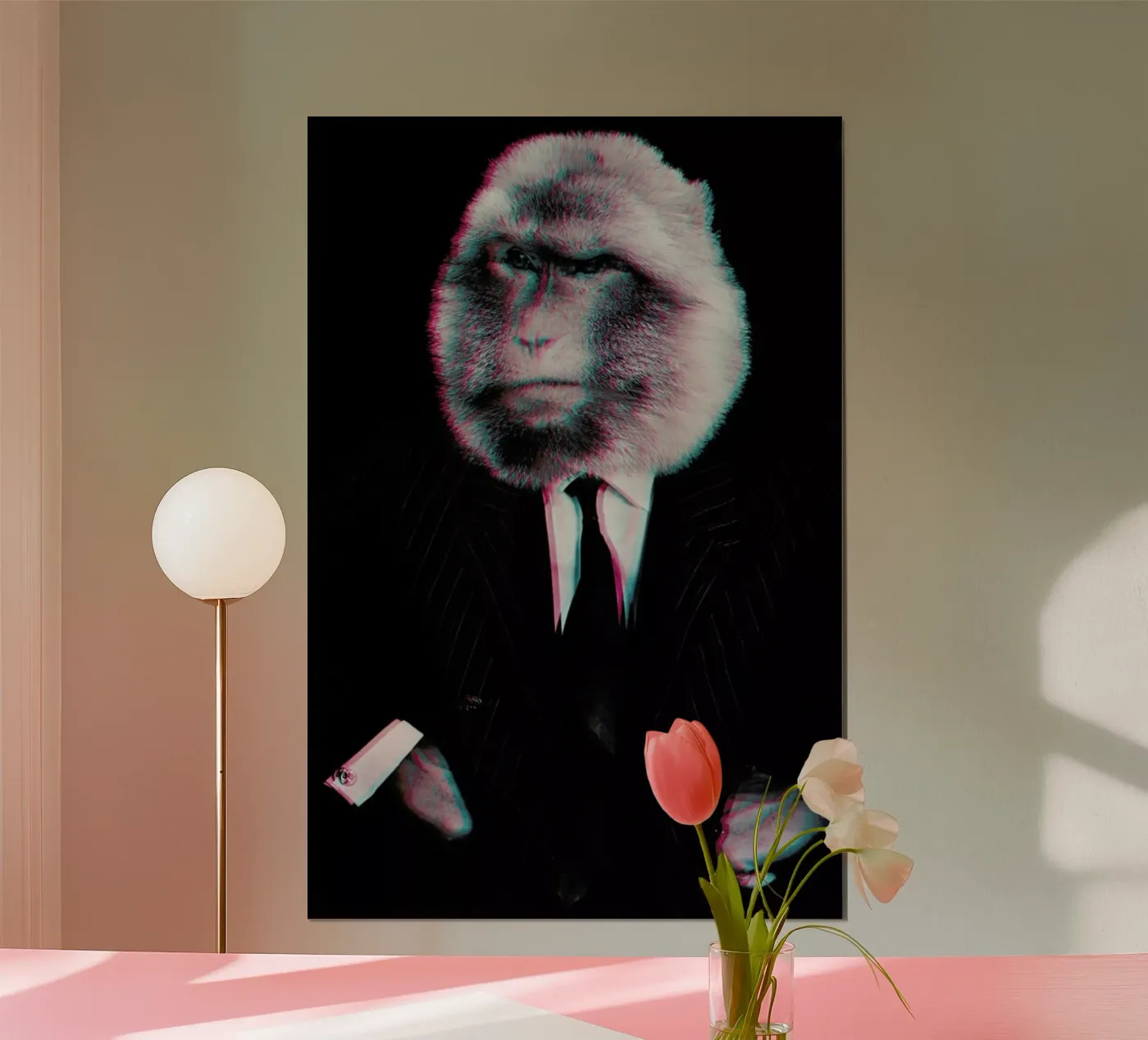 Monkey Poster von Paste in Place