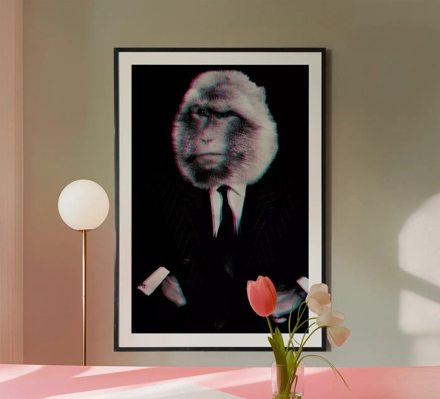 Monkey Poster von Paste in Place