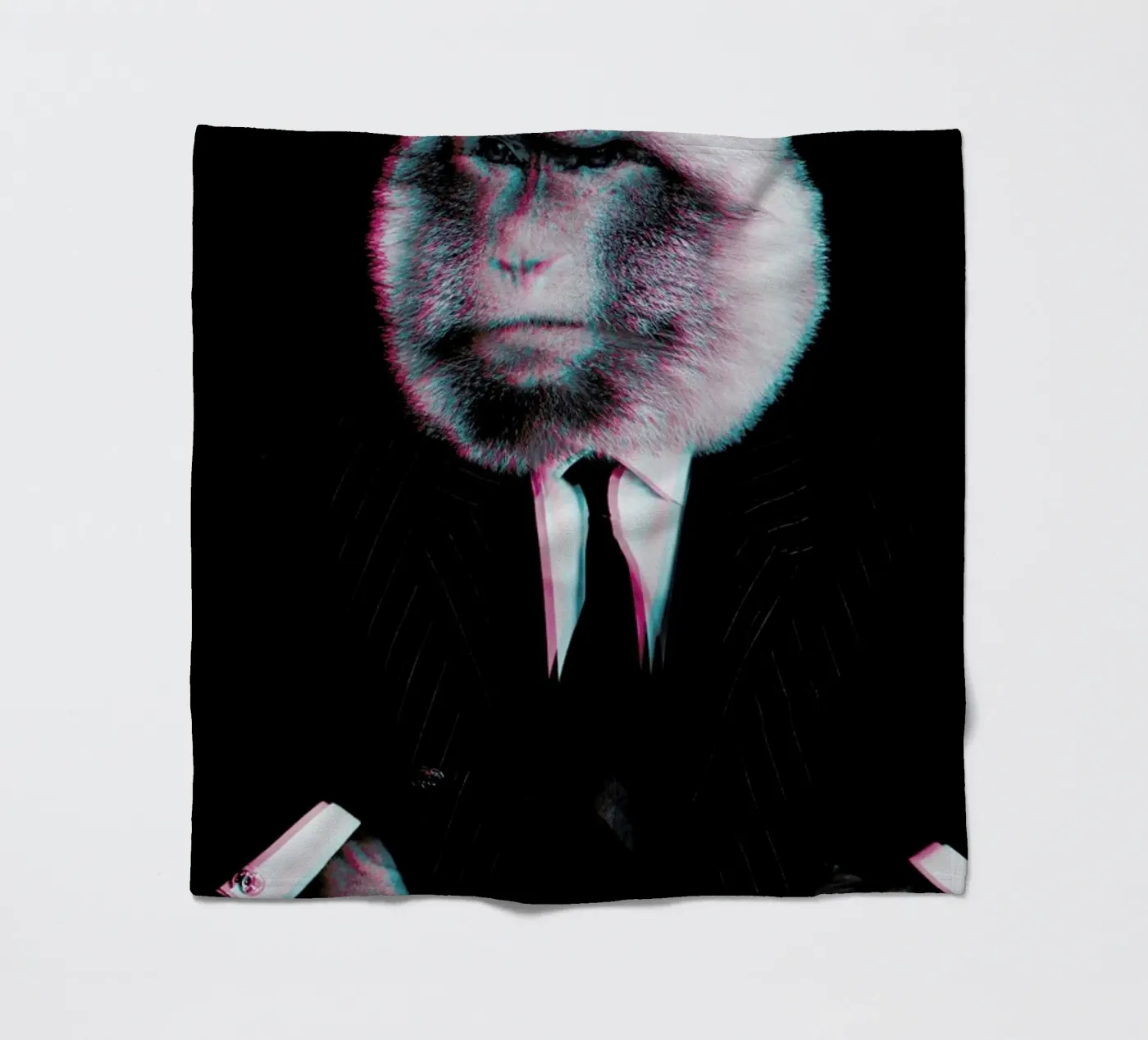 Monkey fleece blanket by Paste in Place