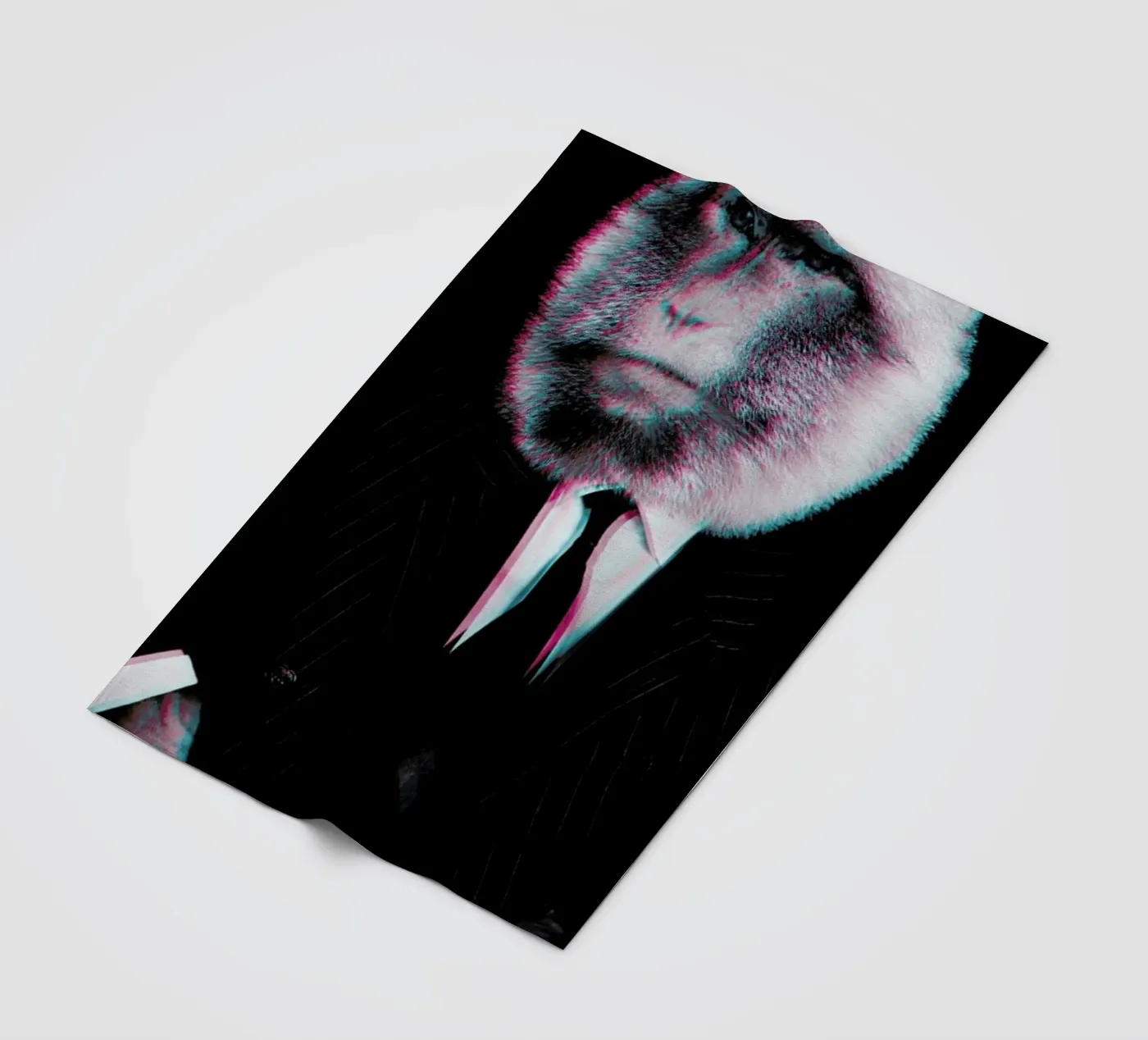 Monkey fleece blanket by Paste in Place