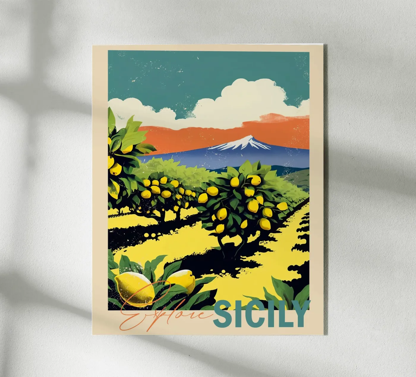 Explore Sicily plexiglass da Indigo Rain