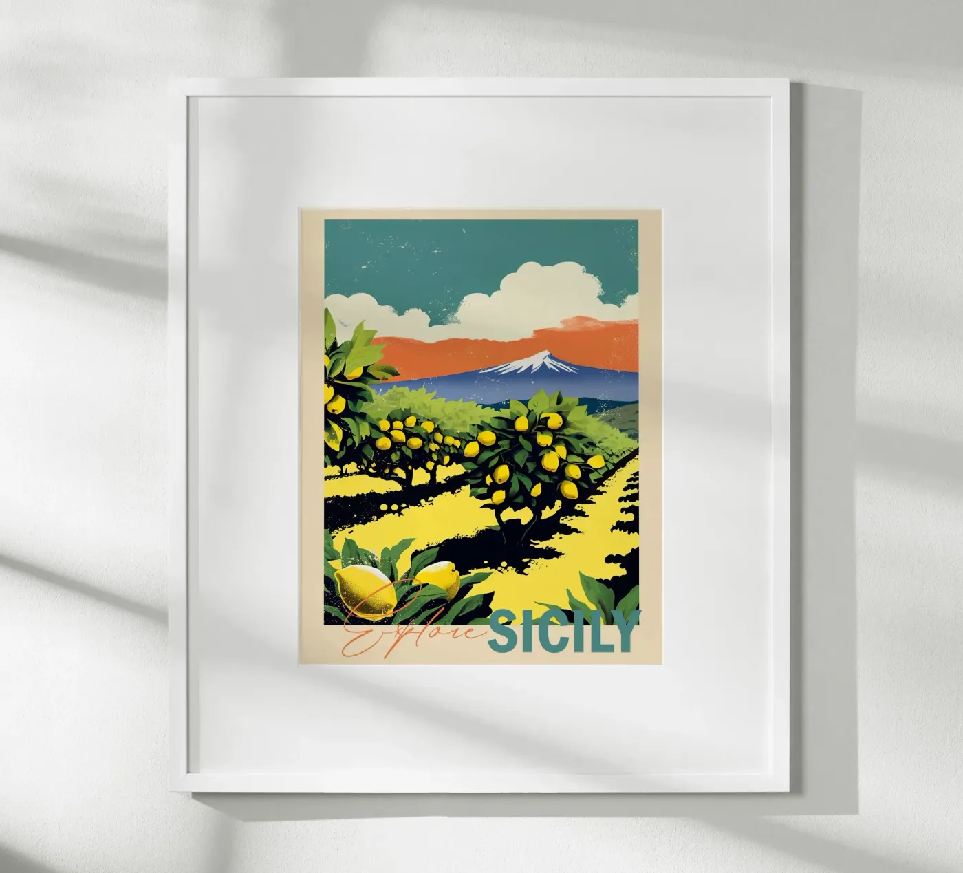 Explore Sicily Poster von Indigo Rain