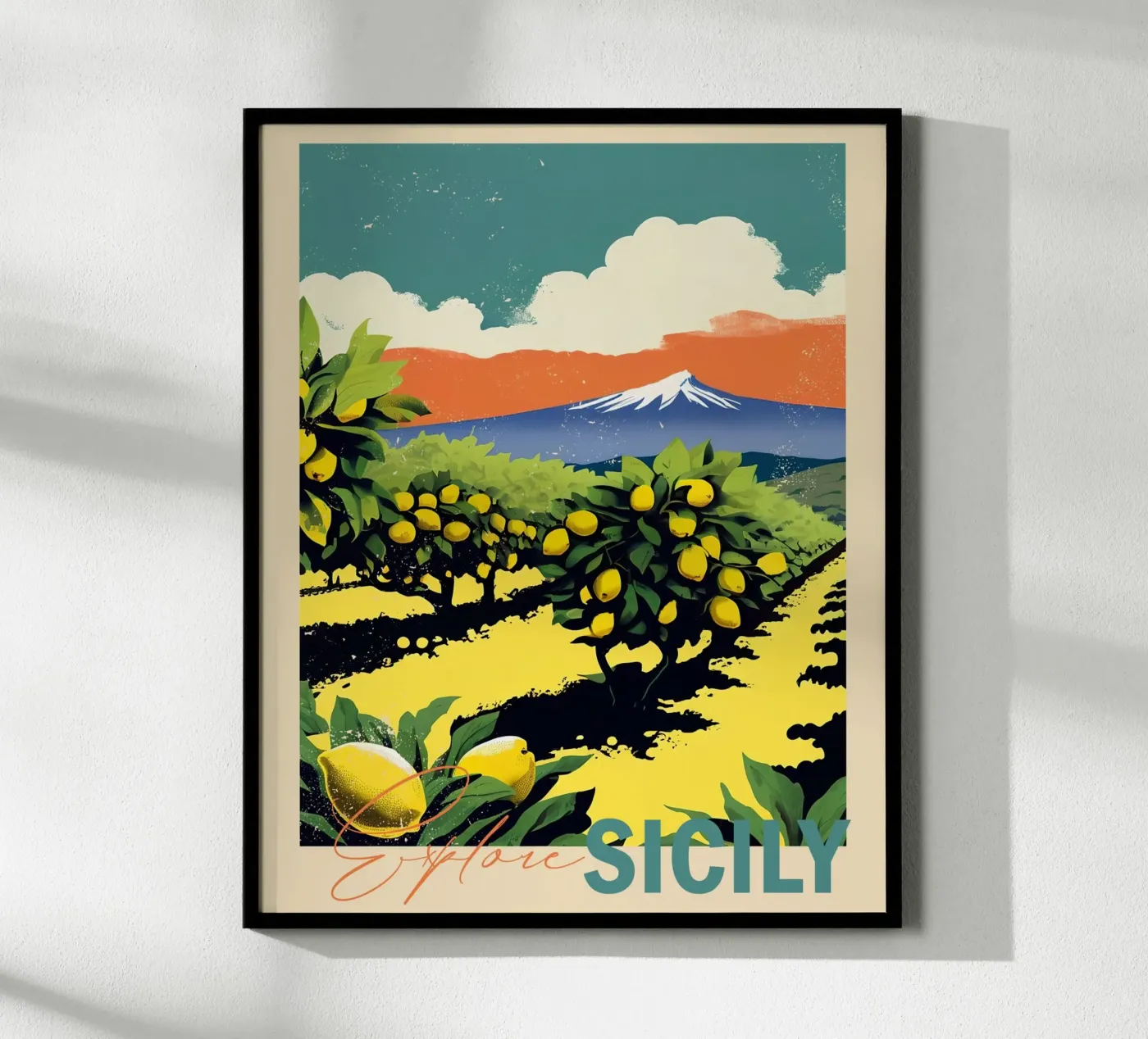 Explore Sicily poster by Indigo Rain