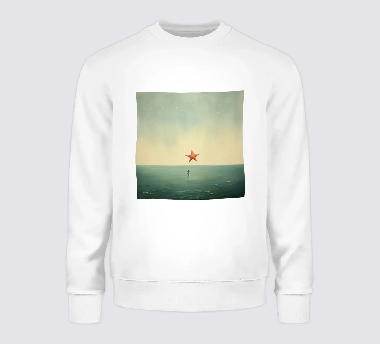 Minimal Starfish 1 sweatshirt by Minimal Animal Art