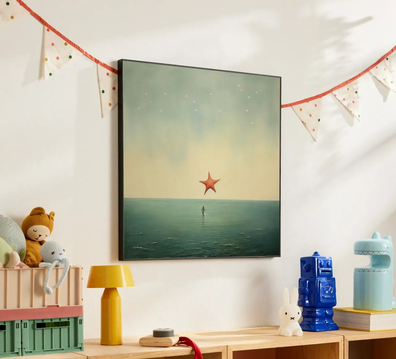 Minimal Starfish 1 alu-dibond by Minimal Animal Art