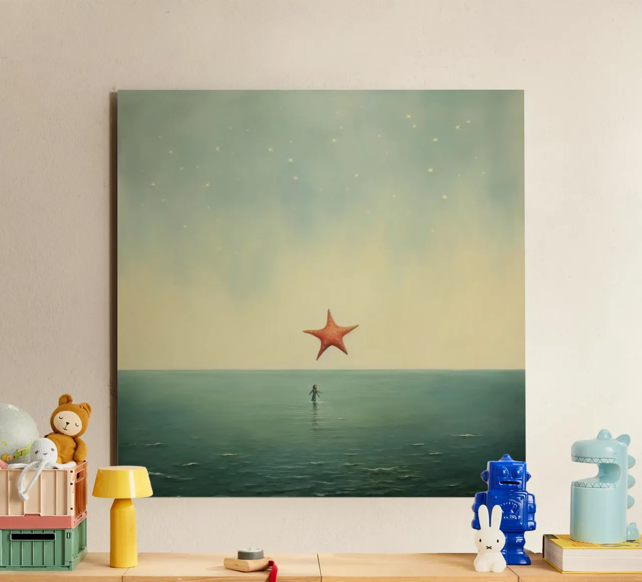 Minimal Starfish 1 alu-dibond by Minimal Animal Art