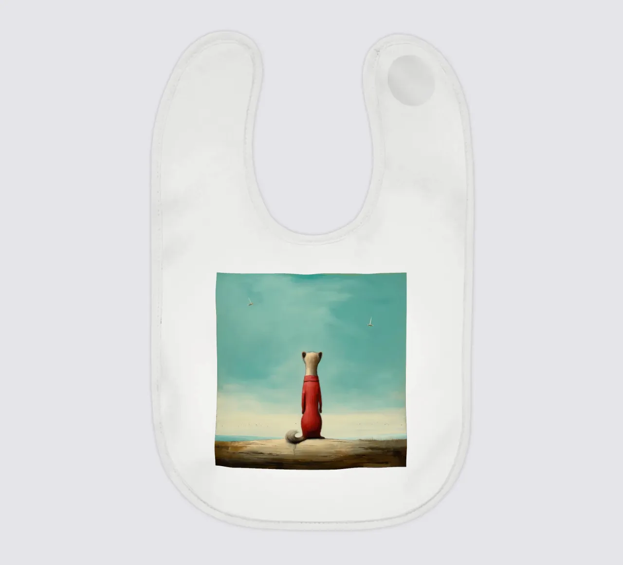 Minimal Stoat 2 bavaglino da Minimal Animal Art