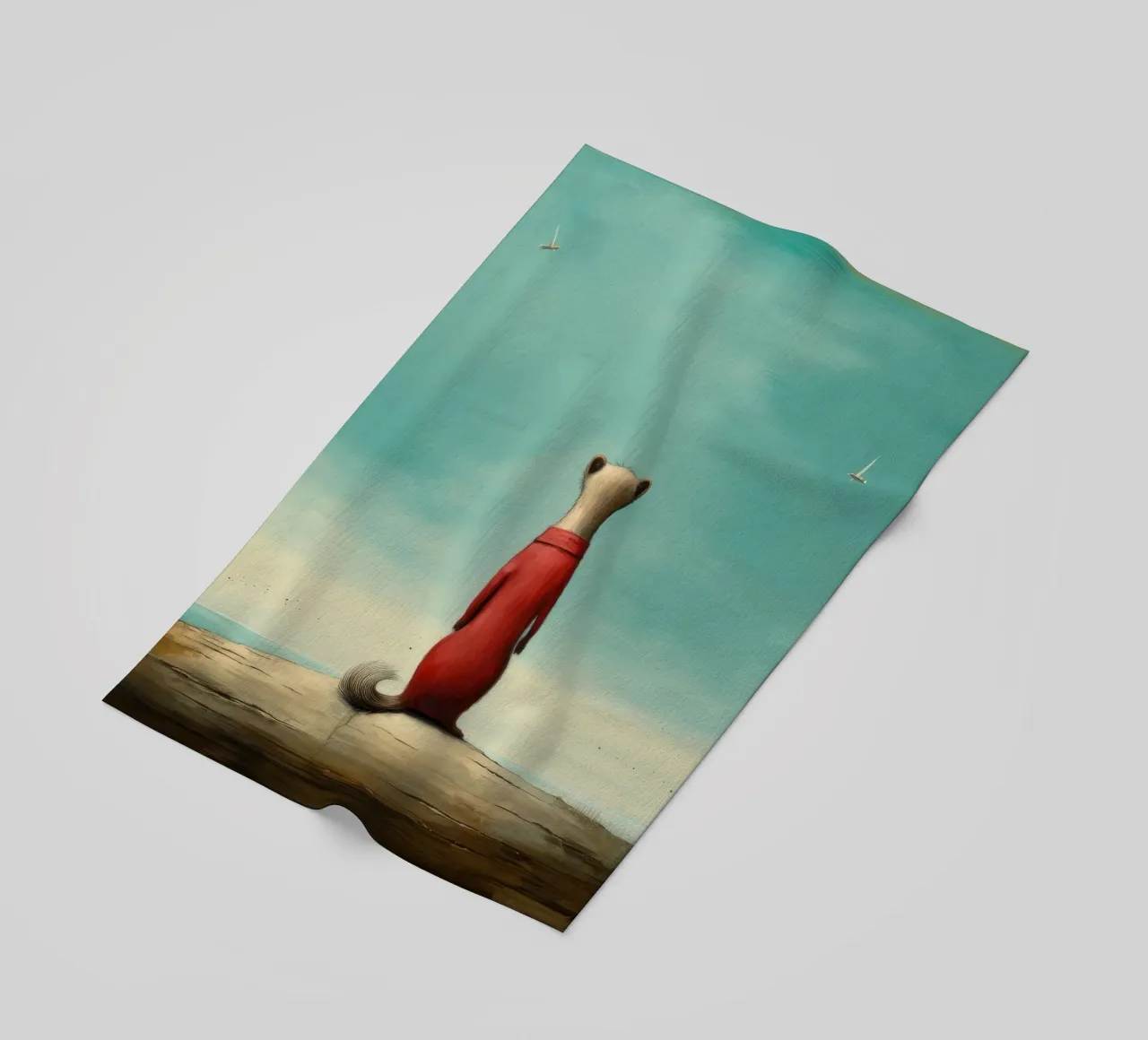 Minimal Stoat 2 telo mare da Minimal Animal Art