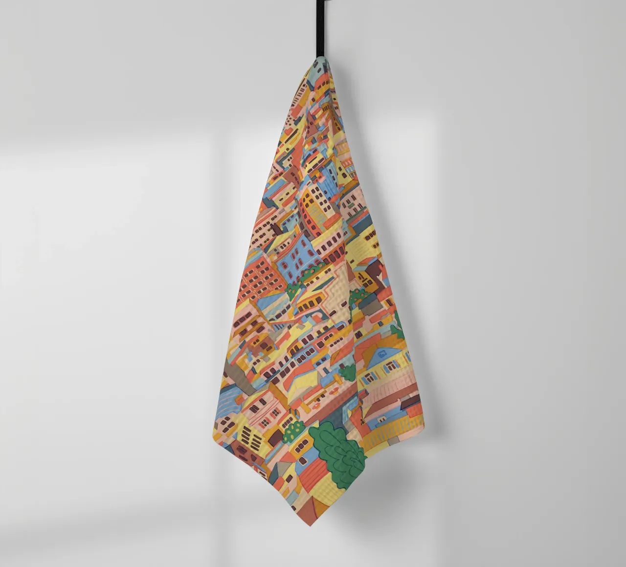 Athens tea towel by GigiRosado