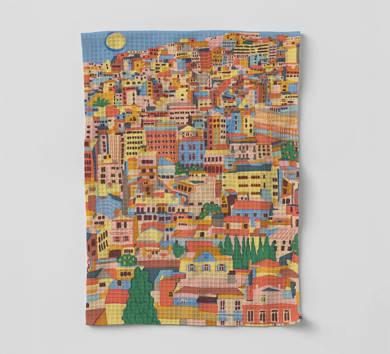 Athens tea towel by GigiRosado