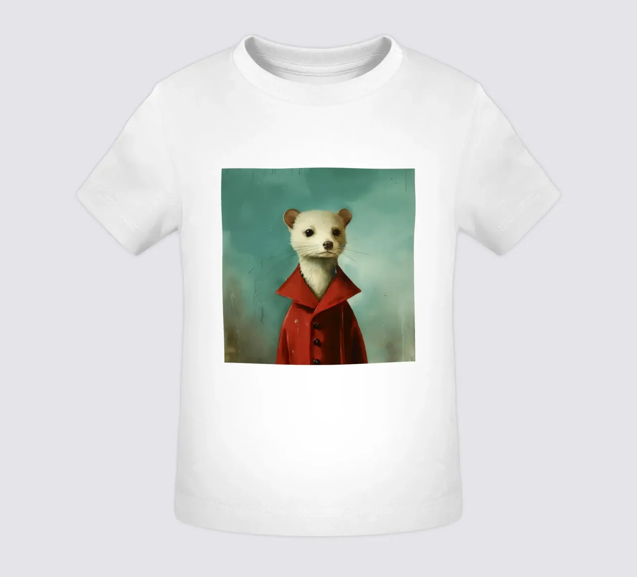 Minimal Stoat 3 maglietta neonato da Minimal Animal Art