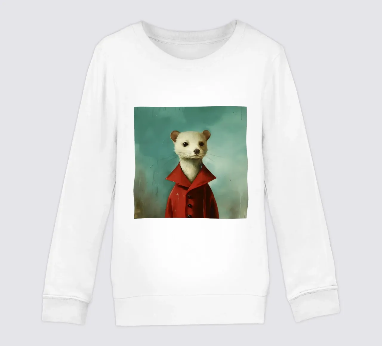 Minimal Stoat 3 felpa bambino da Minimal Animal Art