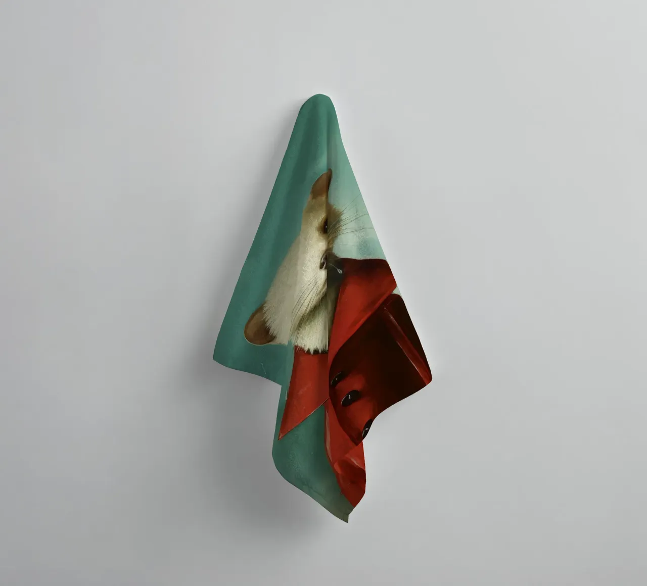 Minimal Stoat 3 asciugamano da bagno da Minimal Animal Art