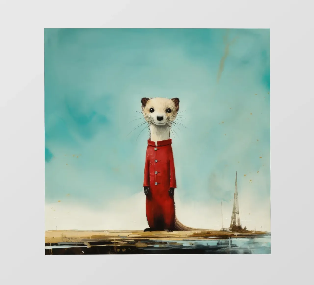 Minimal Stoat 4 telo in pvc da Minimal Animal Art