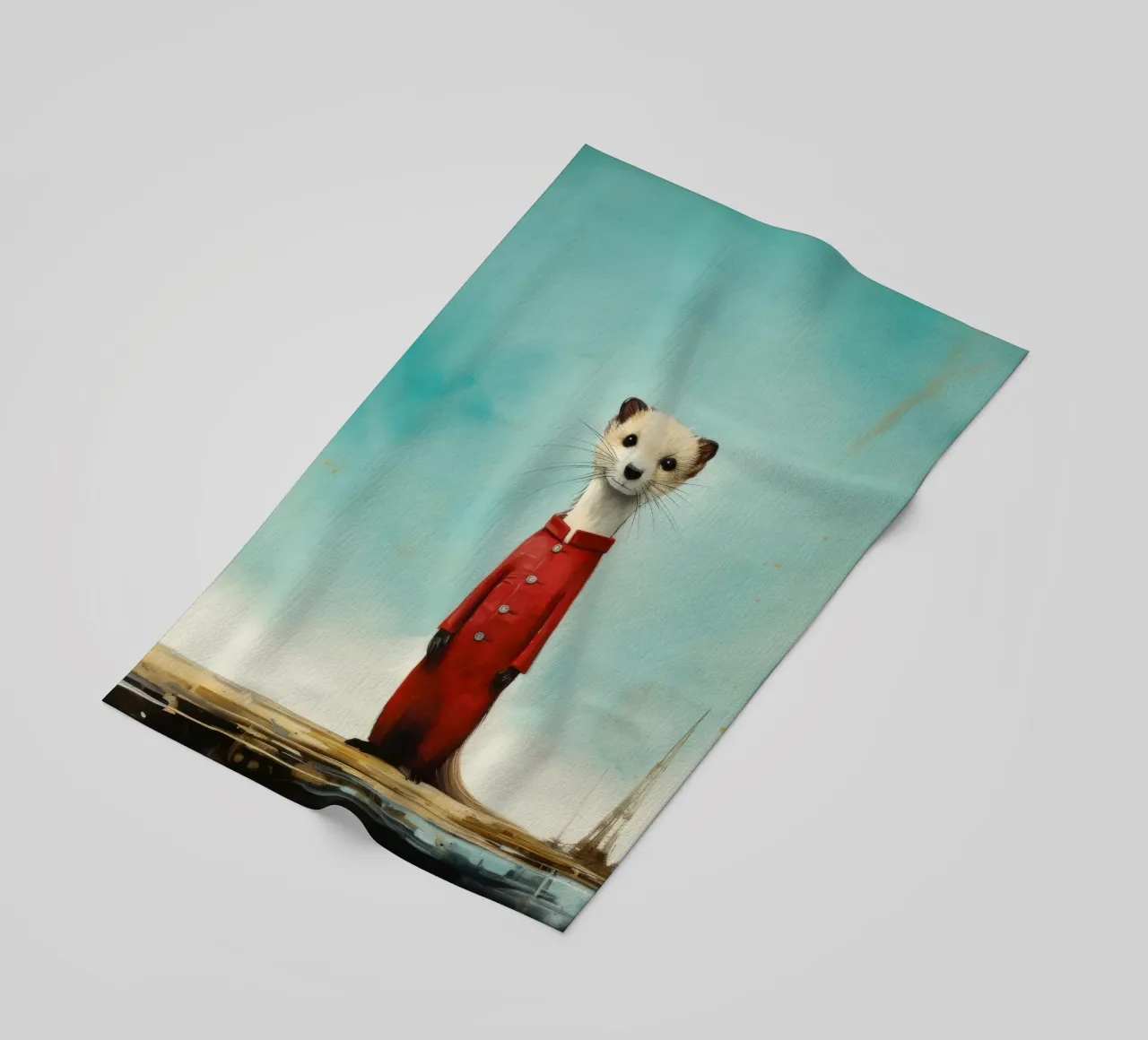 Minimal Stoat 4 telo mare da Minimal Animal Art