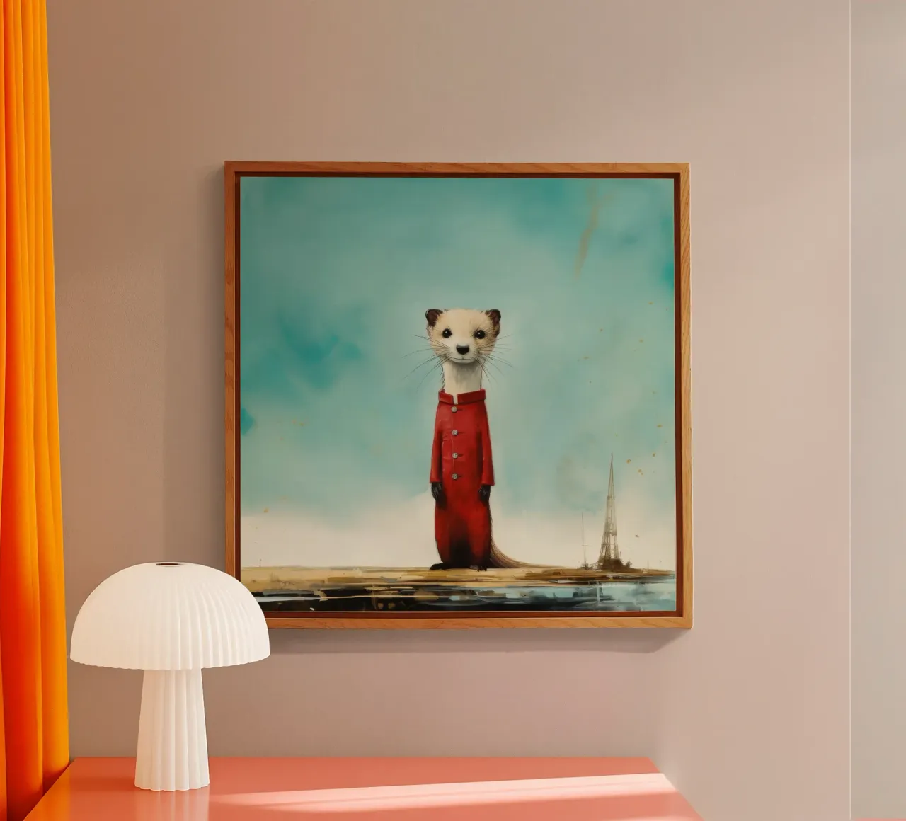 Minimal Stoat 4 plexiglass da Minimal Animal Art