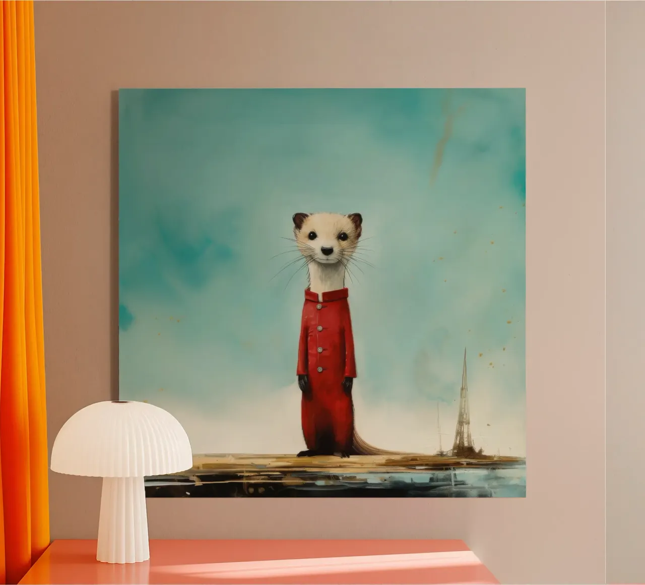 Minimal Stoat 4 plexiglass da Minimal Animal Art