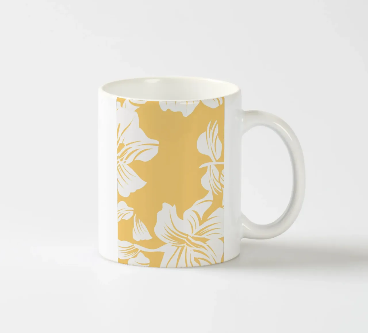 Design floreale giallo, Paisley tazza in ceramica da pdigitalprints