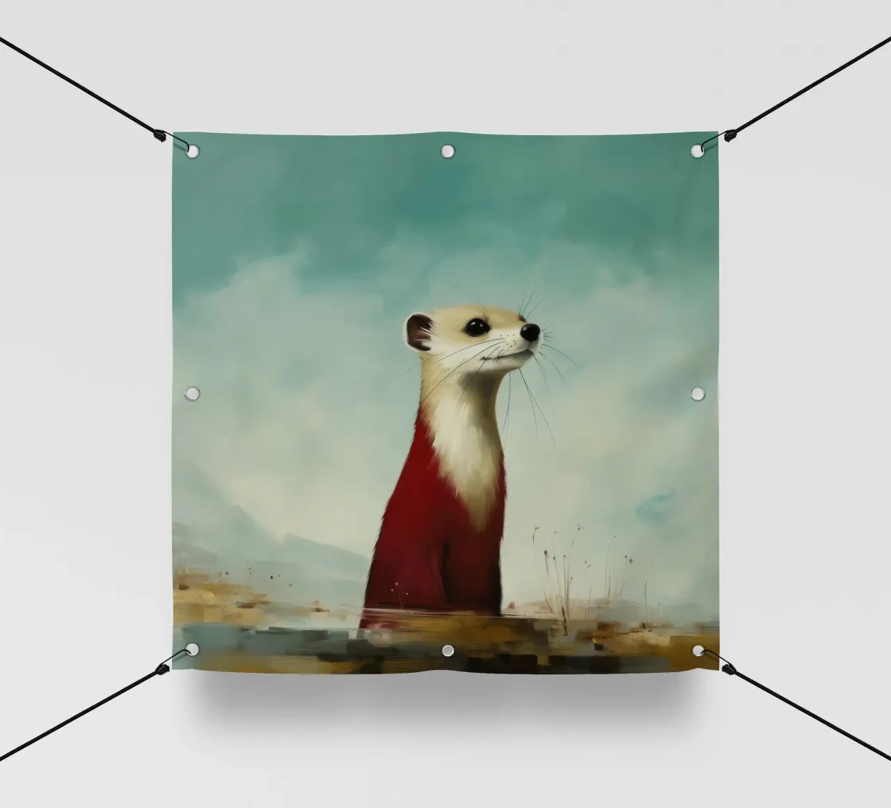 Minimo Stoat 1 telo in pvc da Minimal Animal Art