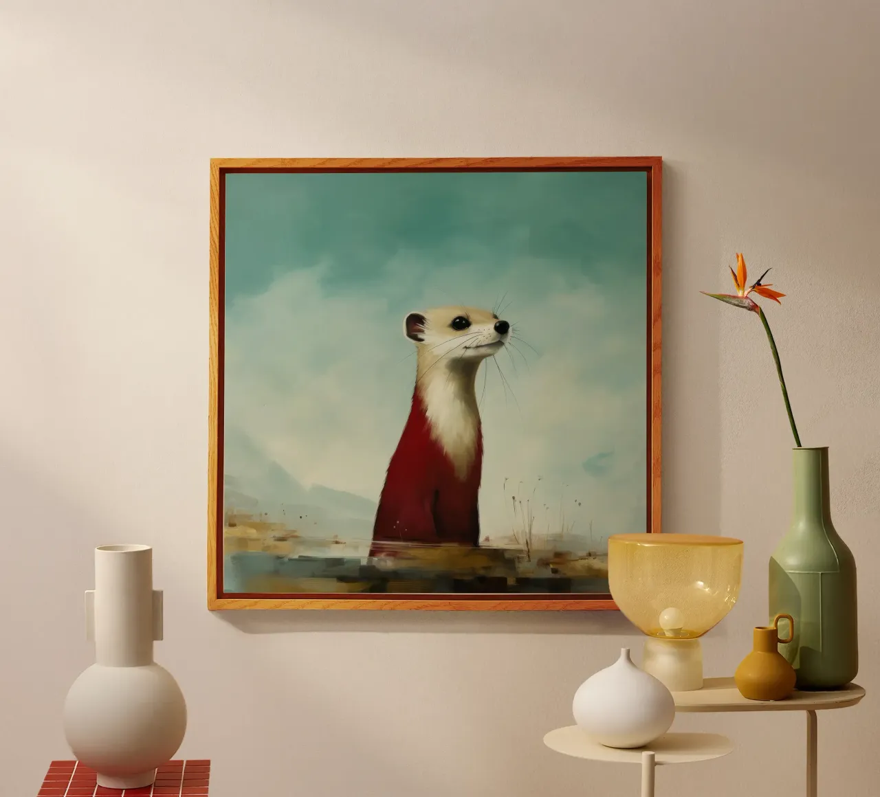 Minimo Stoat 1 plexiglass da Minimal Animal Art