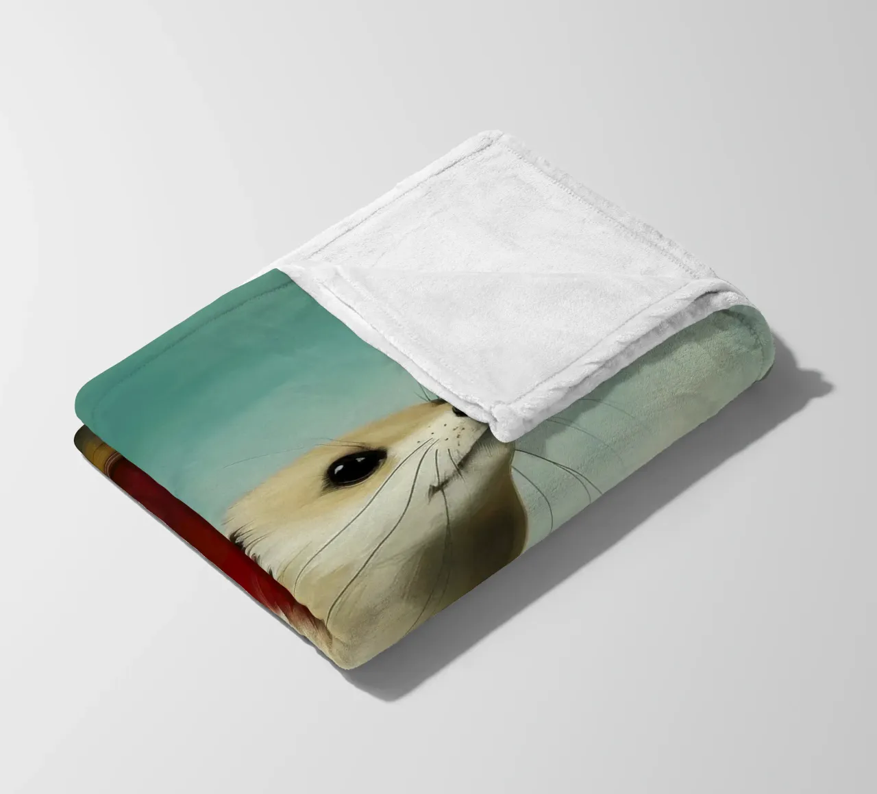 Minimo Stoat 1 coperta in pile da Minimal Animal Art
