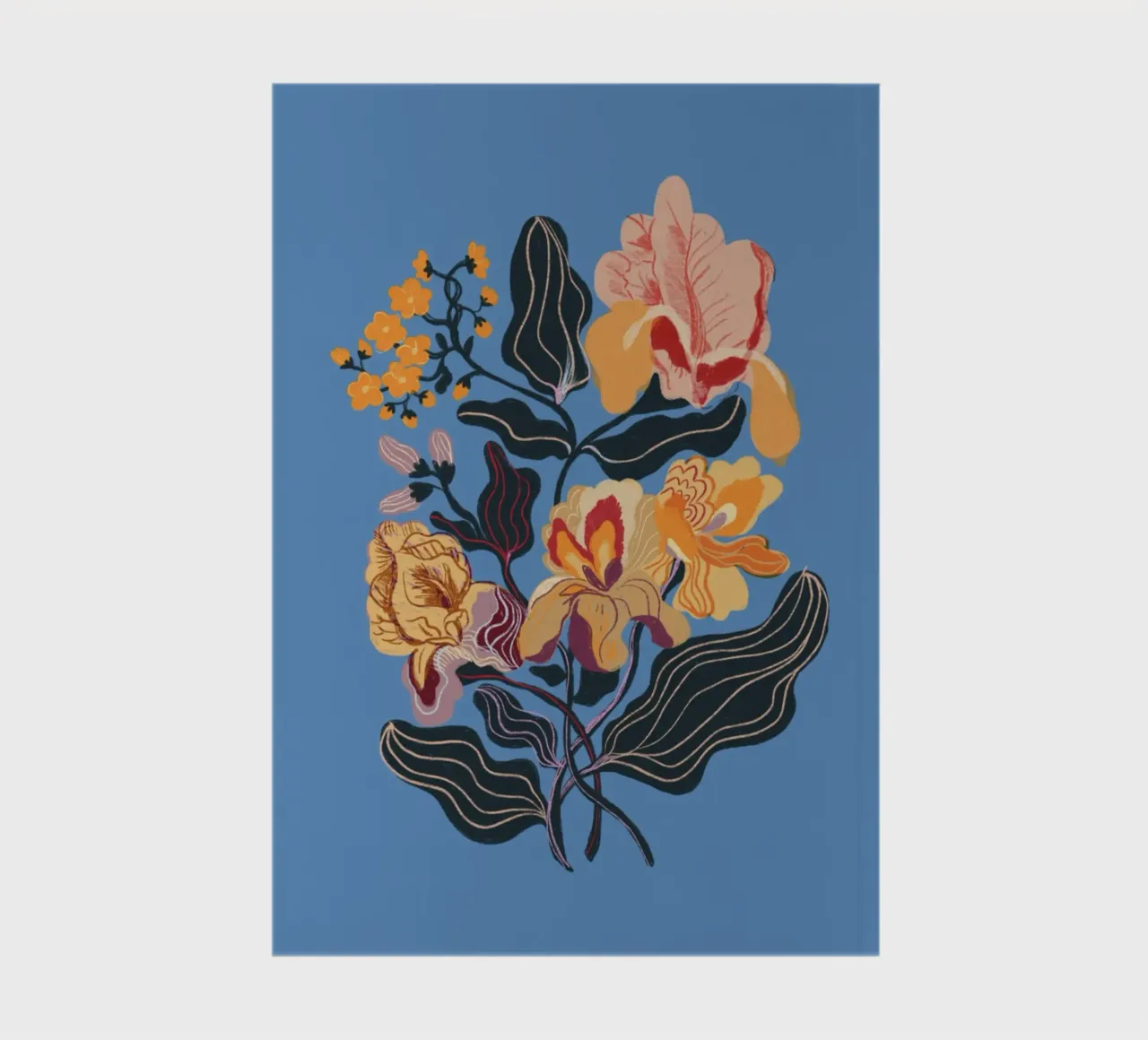 Blue iris notebook by GigiRosado