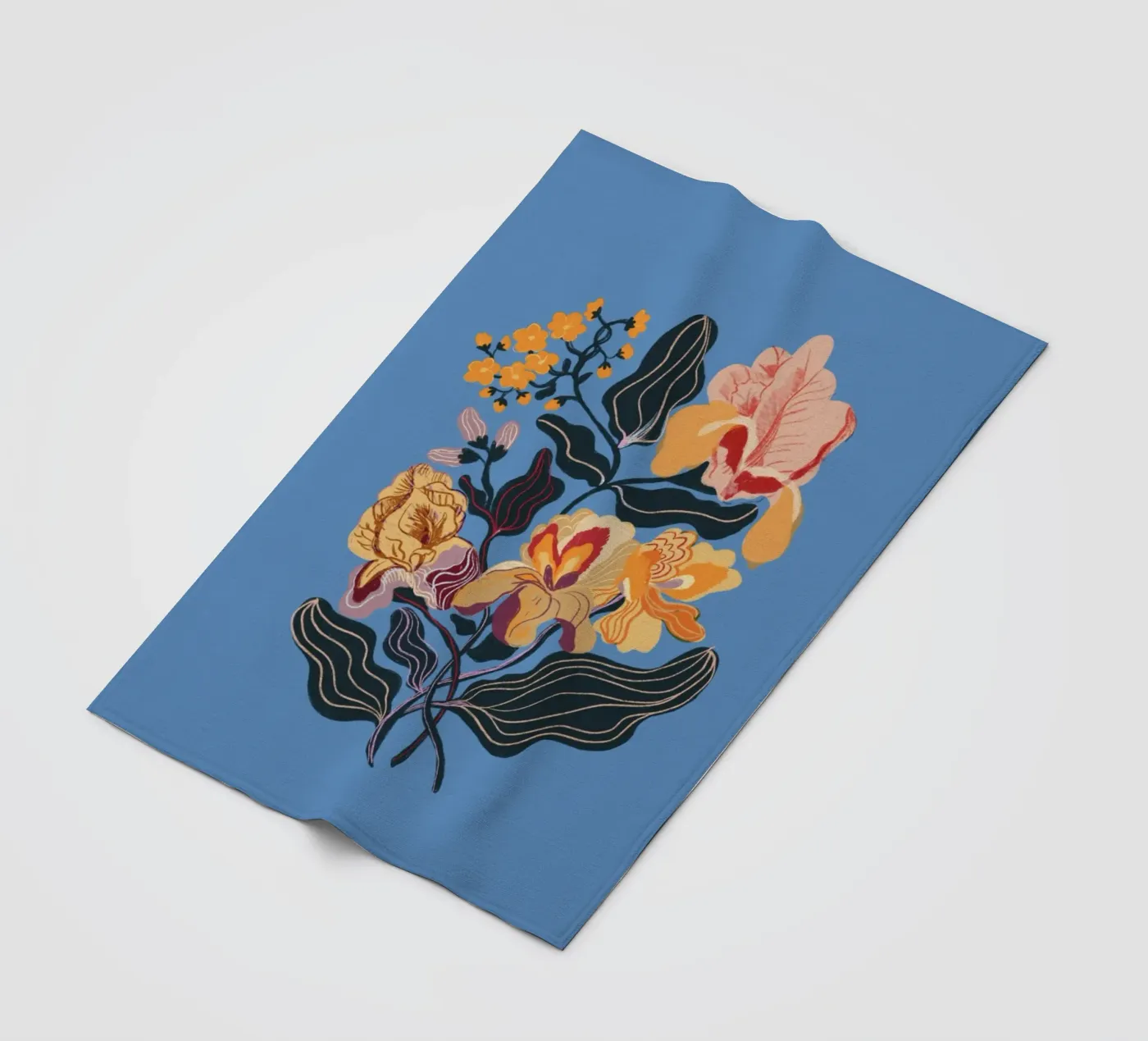 Blue iris Fleecedecke von GigiRosado