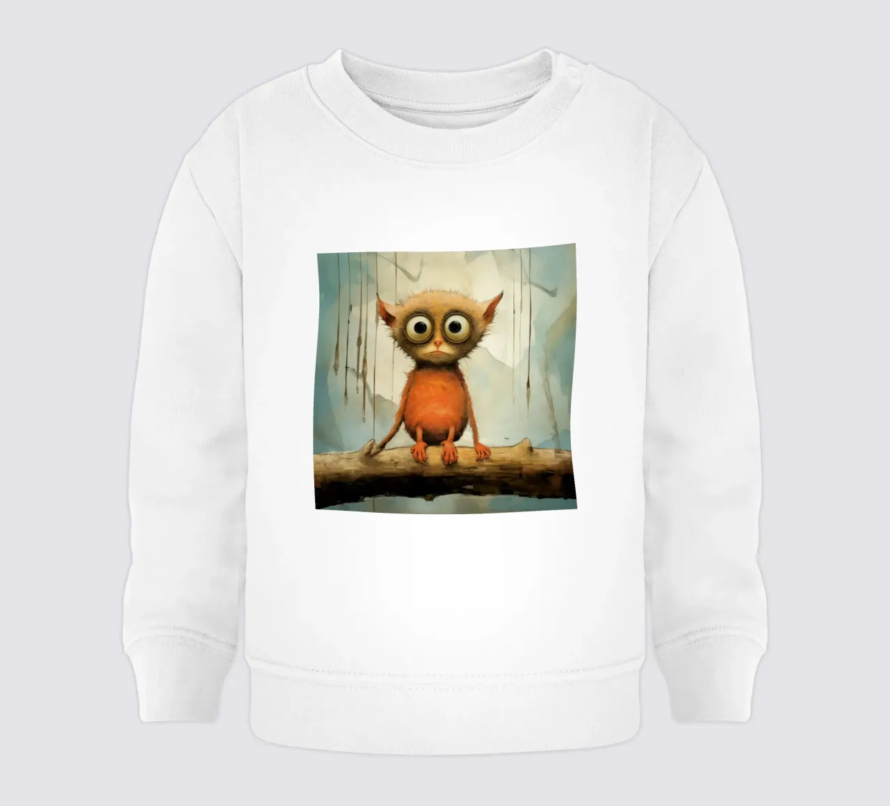 Tarsio minimo 2 felpa neonato da Minimal Animal Art