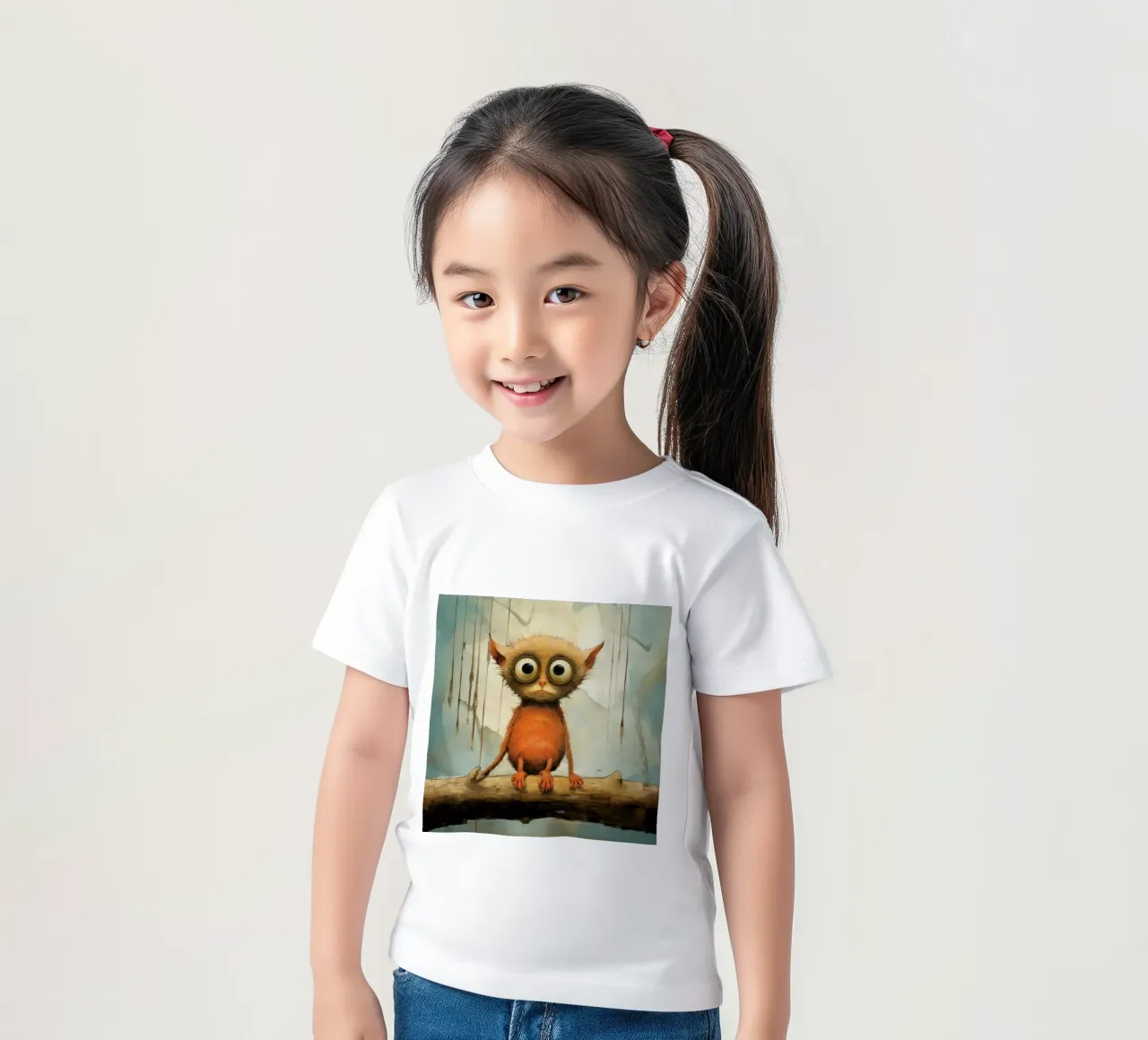 Tarsio minimo 2 t-shirt bambini da Minimal Animal Art