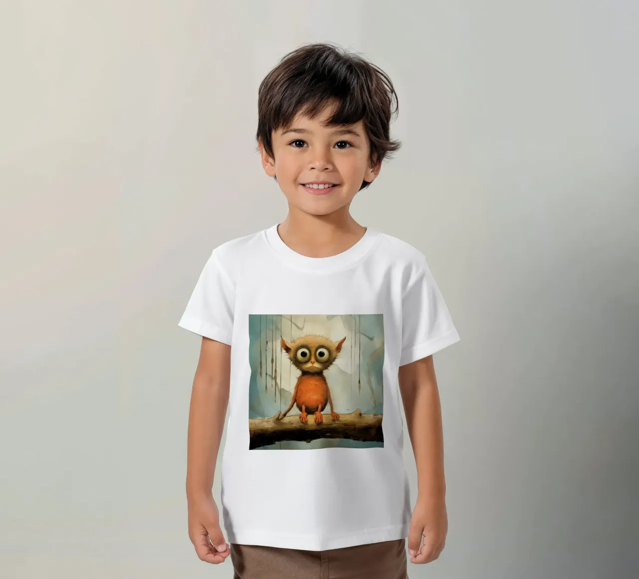 Tarsio minimo 2 t-shirt bambini da Minimal Animal Art