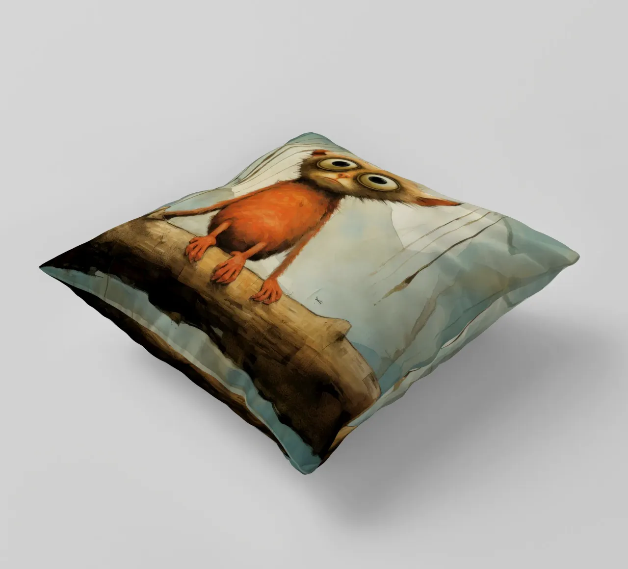 Tarsio minimo 2 cuscino da Minimal Animal Art