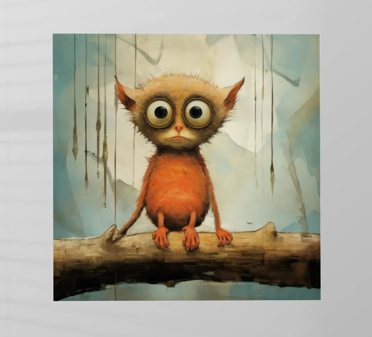 Tarsio minimo 2 pellicola backlit da Minimal Animal Art