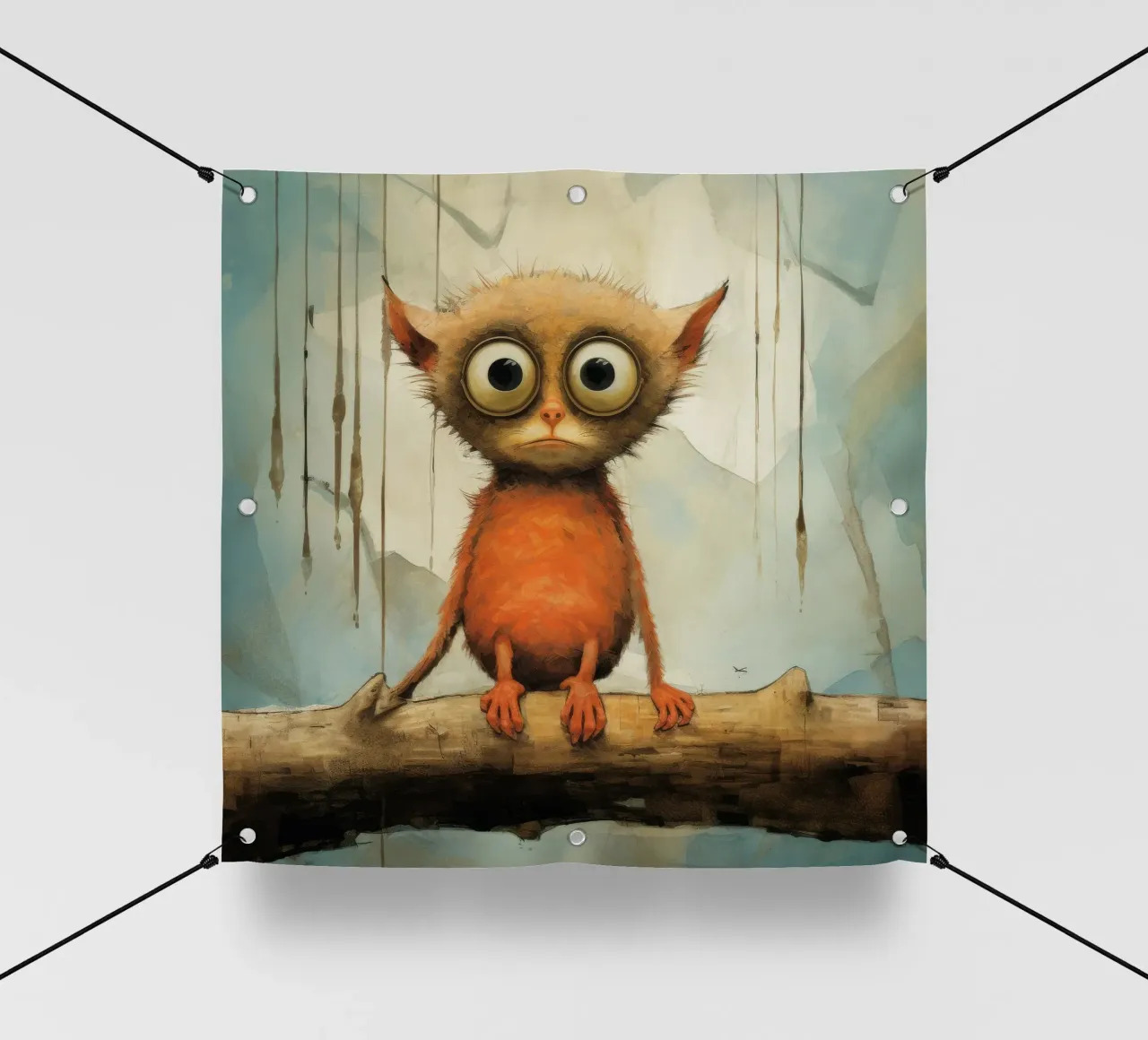 Tarsio minimo 2 telo in pvc da Minimal Animal Art